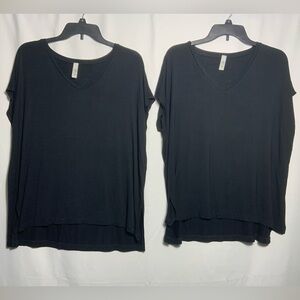 Jolie Black Short Sleeve V-Neck 2 Pack